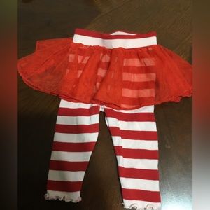 Okie Dokie Infant Candy Cane Style Leggings